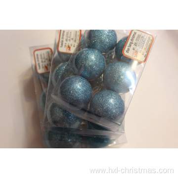 Christmas Glittery Pearlized Plastic Ball